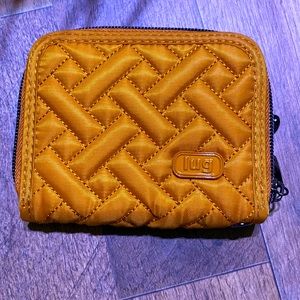 Lug Mini handspring wallet NWOT- Amber